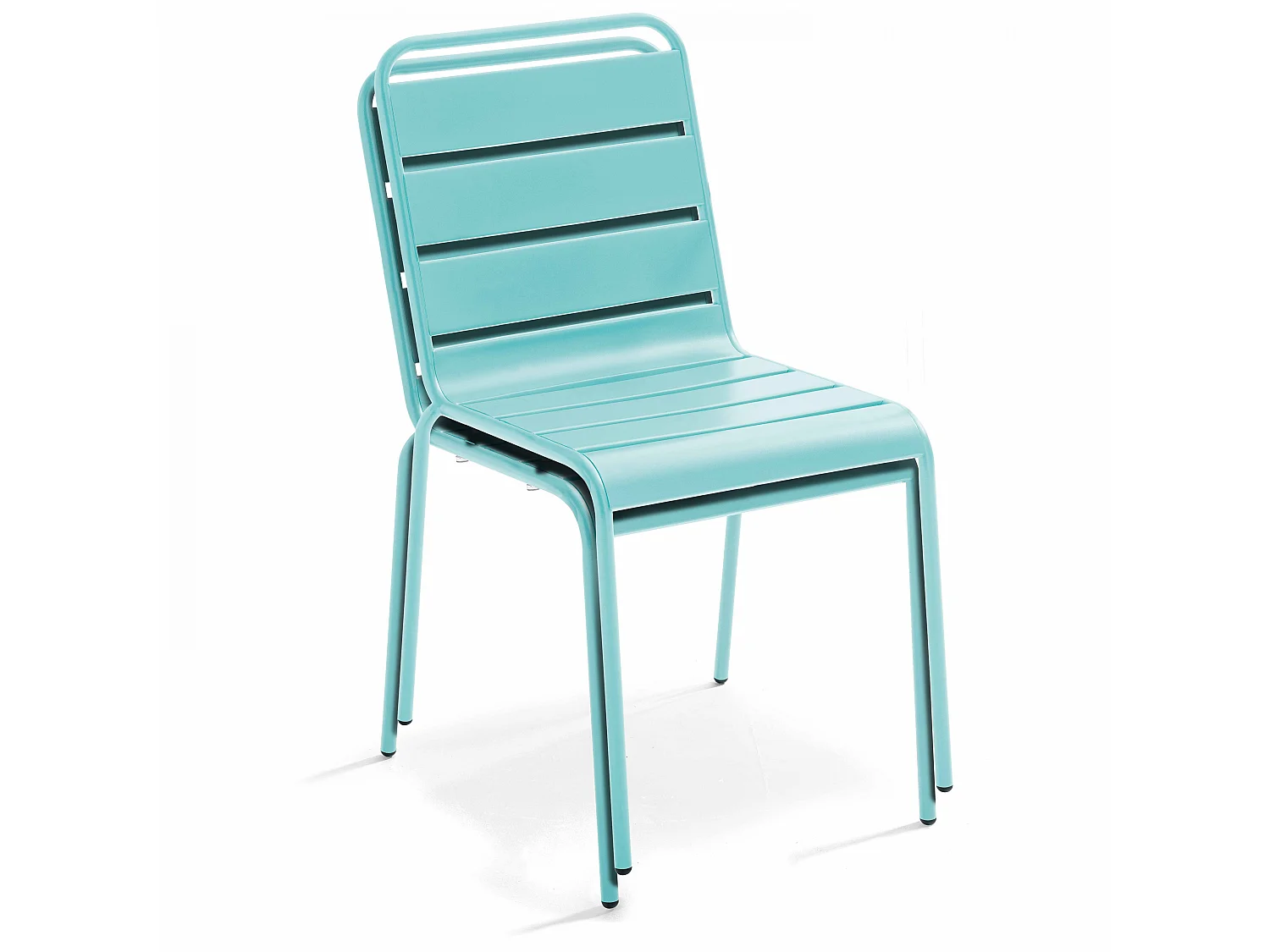 Chaise en métal turquoise - Palavas