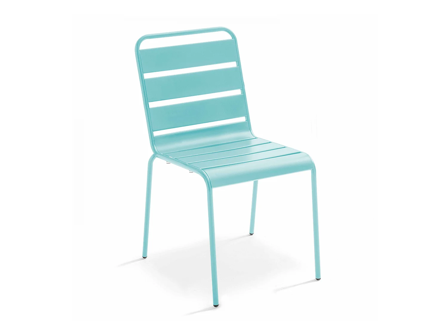 Chaise en métal turquoise - Palavas