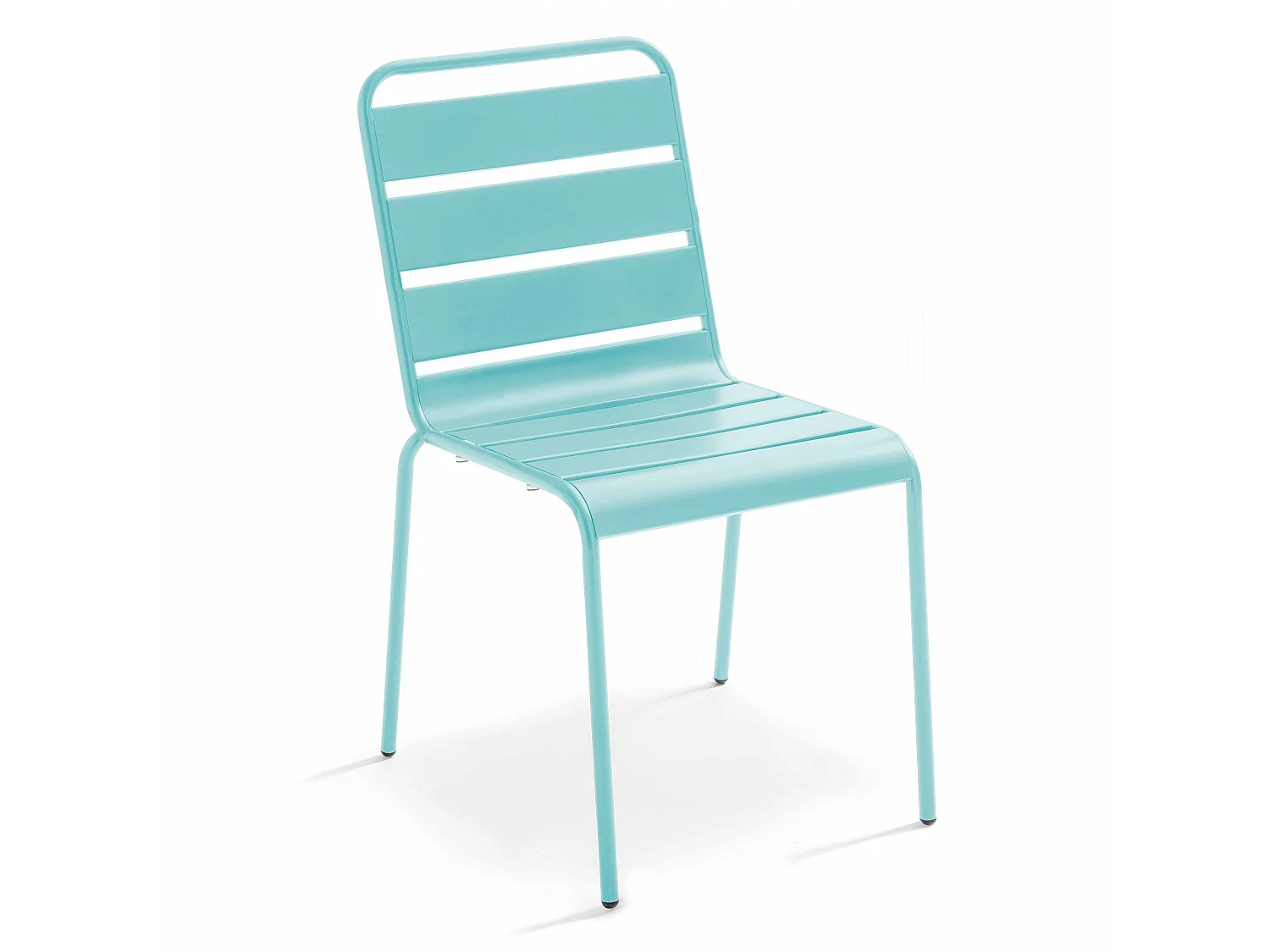 Chaise en métal turquoise - Palavas