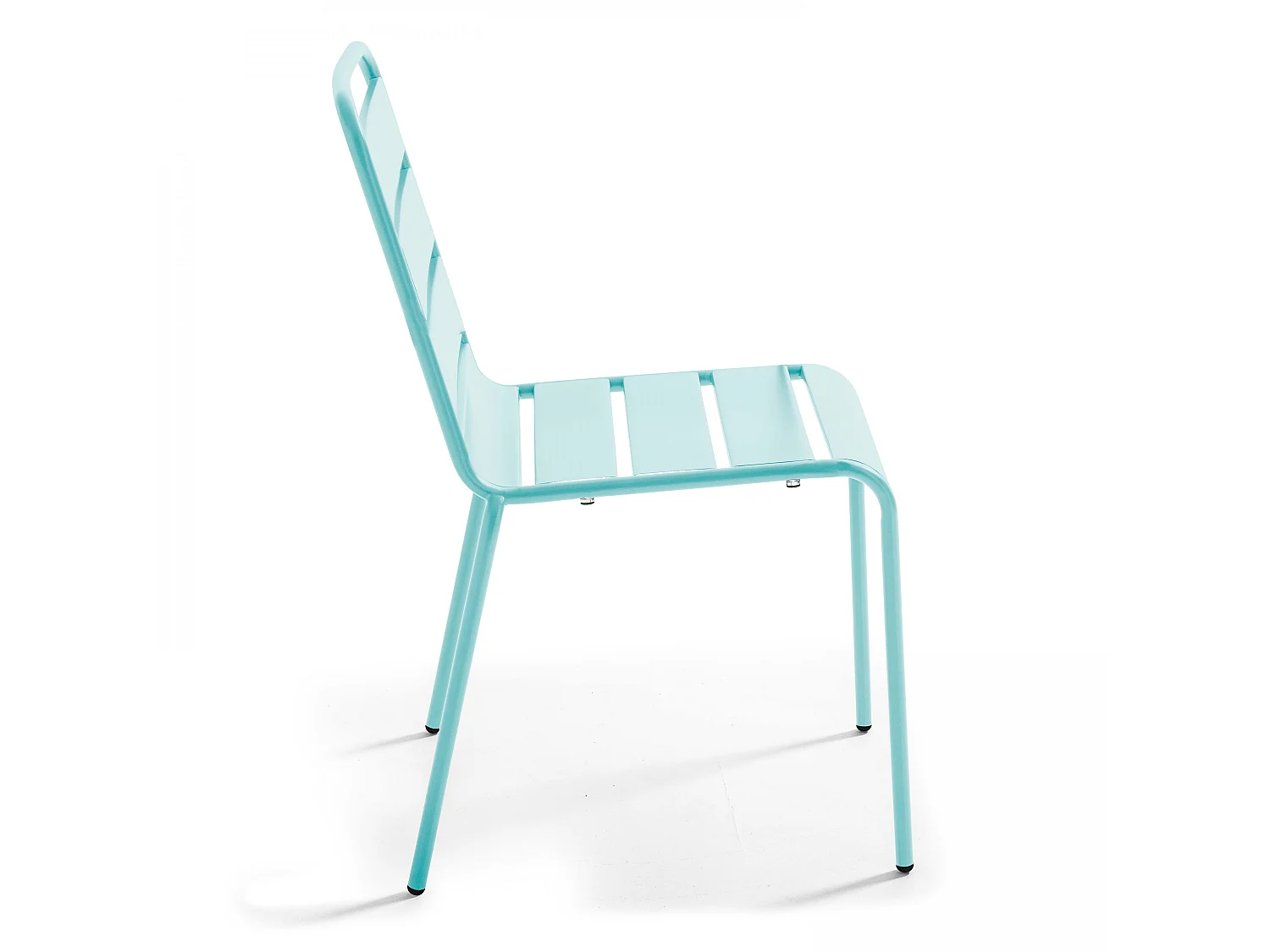 Chaise en métal turquoise - Palavas