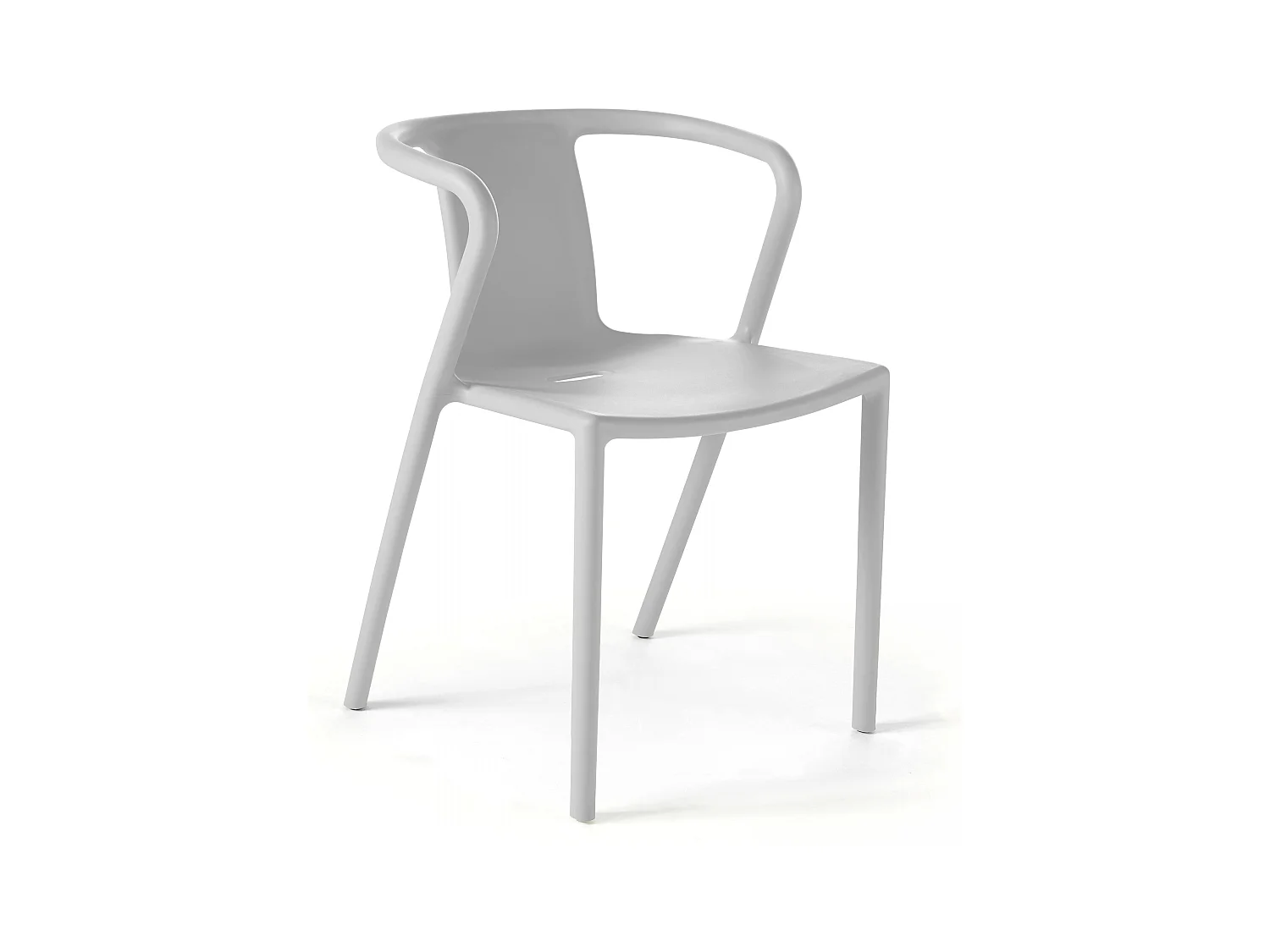 Lot de 4 chaises plastique blanc