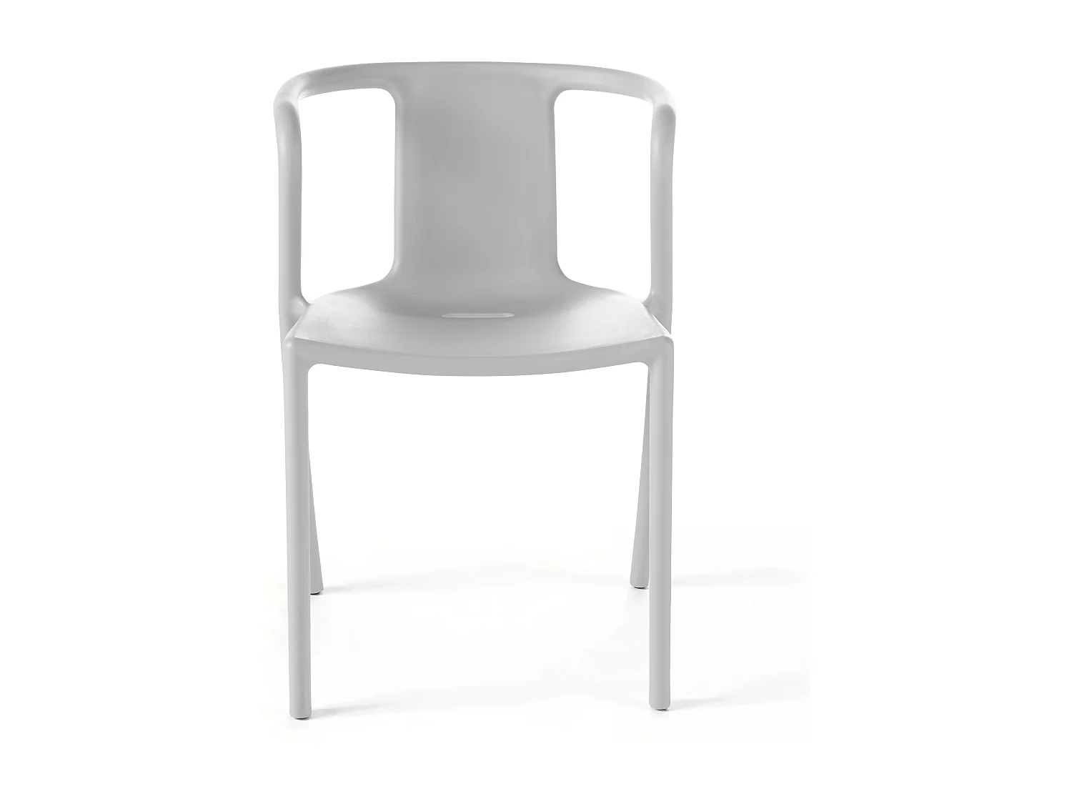 Lot de 4 chaises plastique blanc