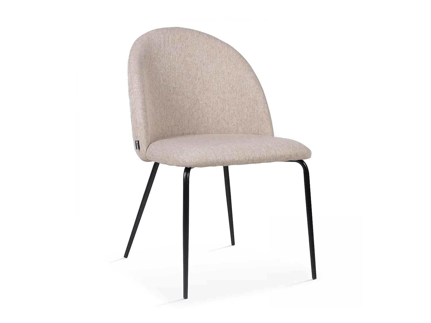 Set van 4 stoelen in beige stof