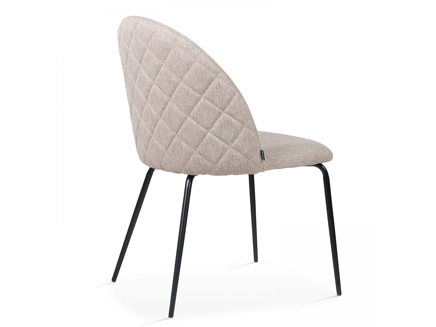 Lot de 4 chaises en tissu beige