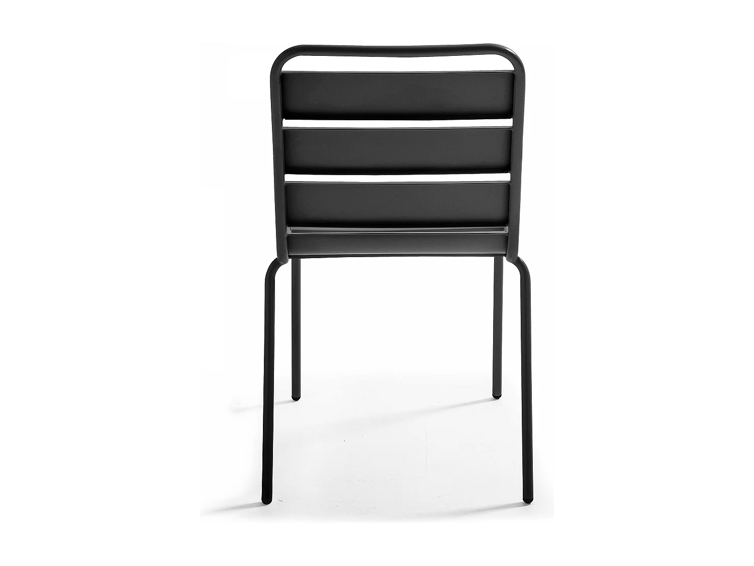 Chaise en métal anthracite  - Palavas