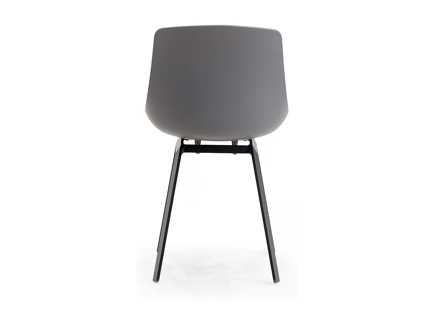 Lot de 4 chaises scandinave aluminium grises