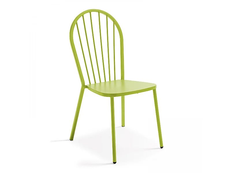 Chaise bistrot en métal vert