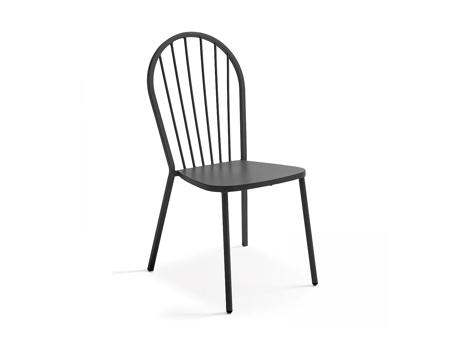 Chaise bistrot en métal anthracite