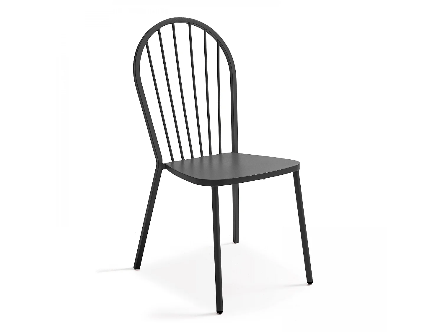 Chaise bistrot en métal anthracite