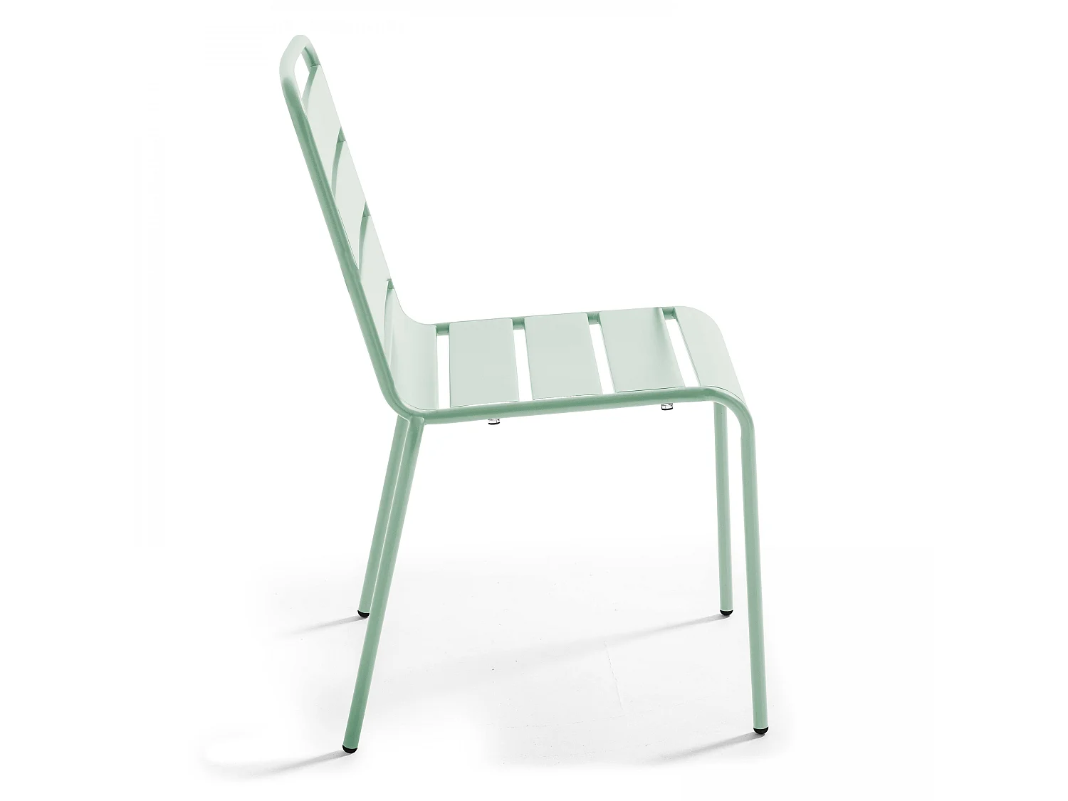 Chaise en métal vert sauge - Palavas