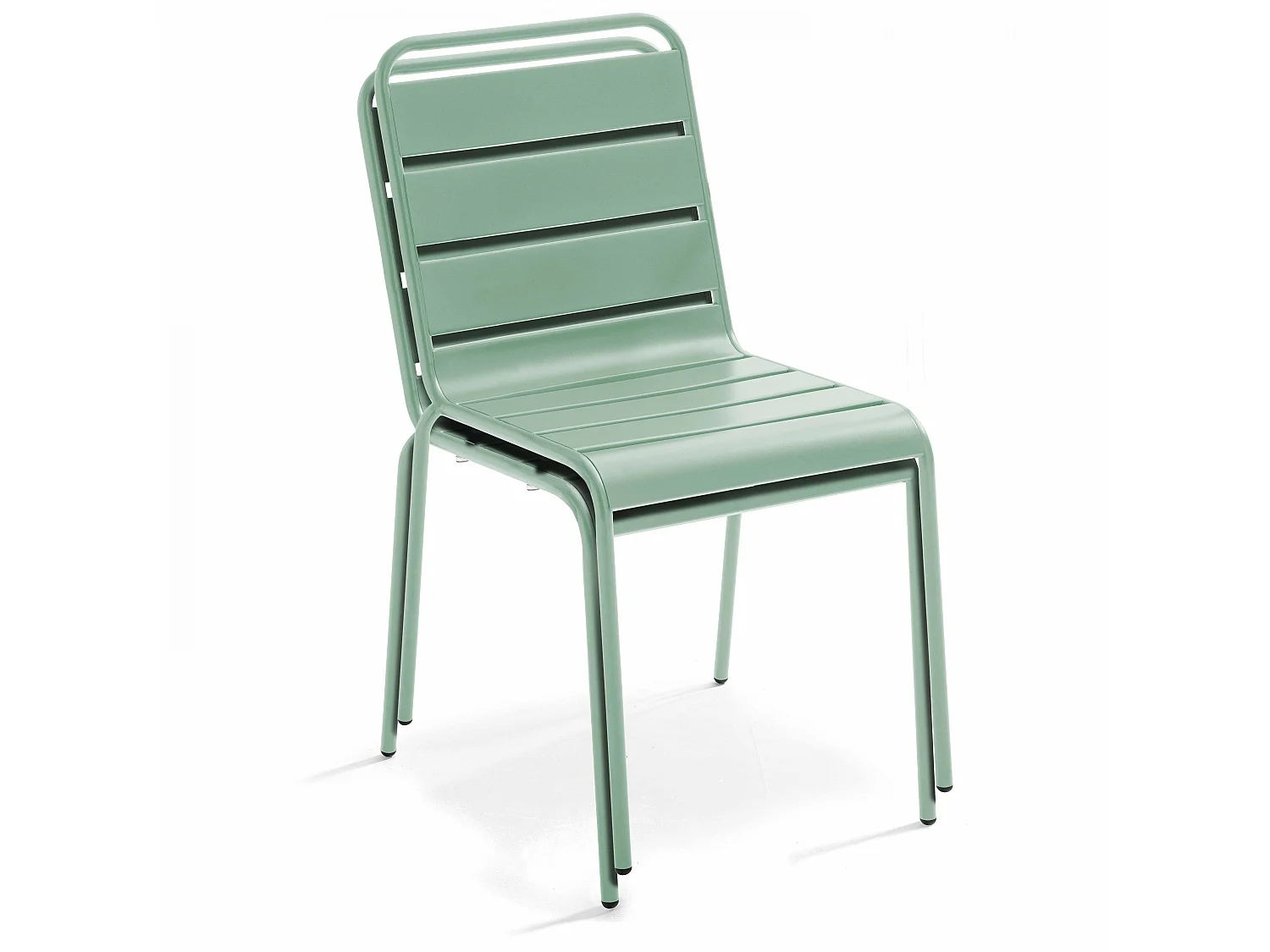 Chaise en métal vert sauge - Palavas