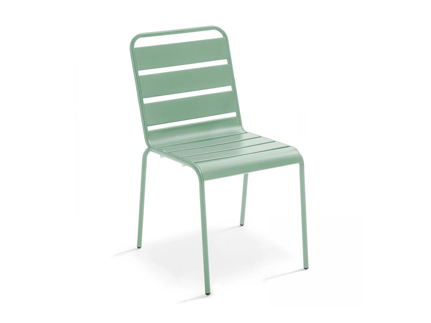 Chaise en métal vert sauge - Palavas