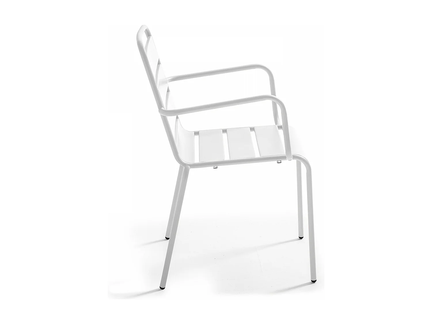 Fauteuil en métal blanc - Palavas