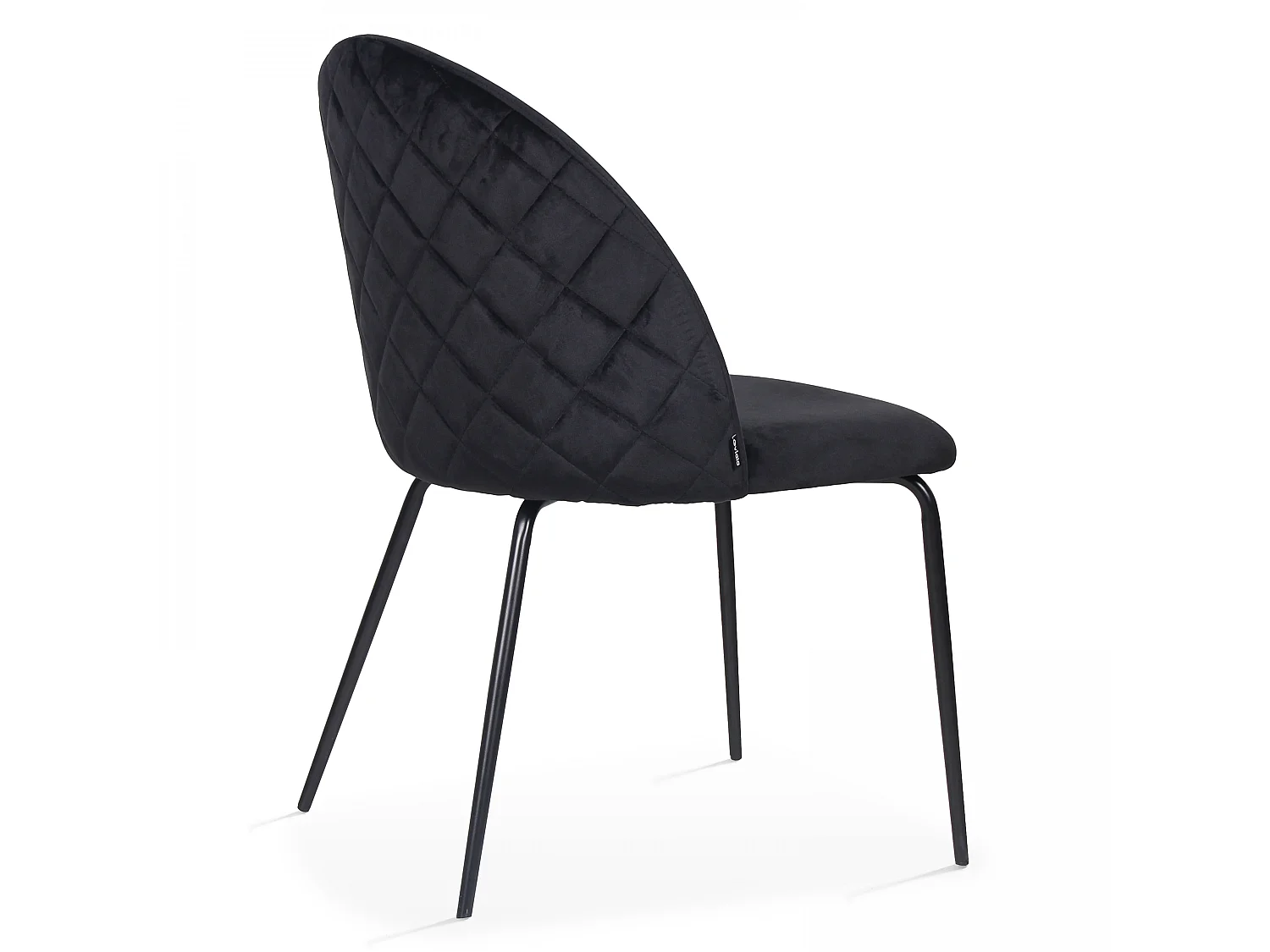 Lot de 4 chaises en velours noir