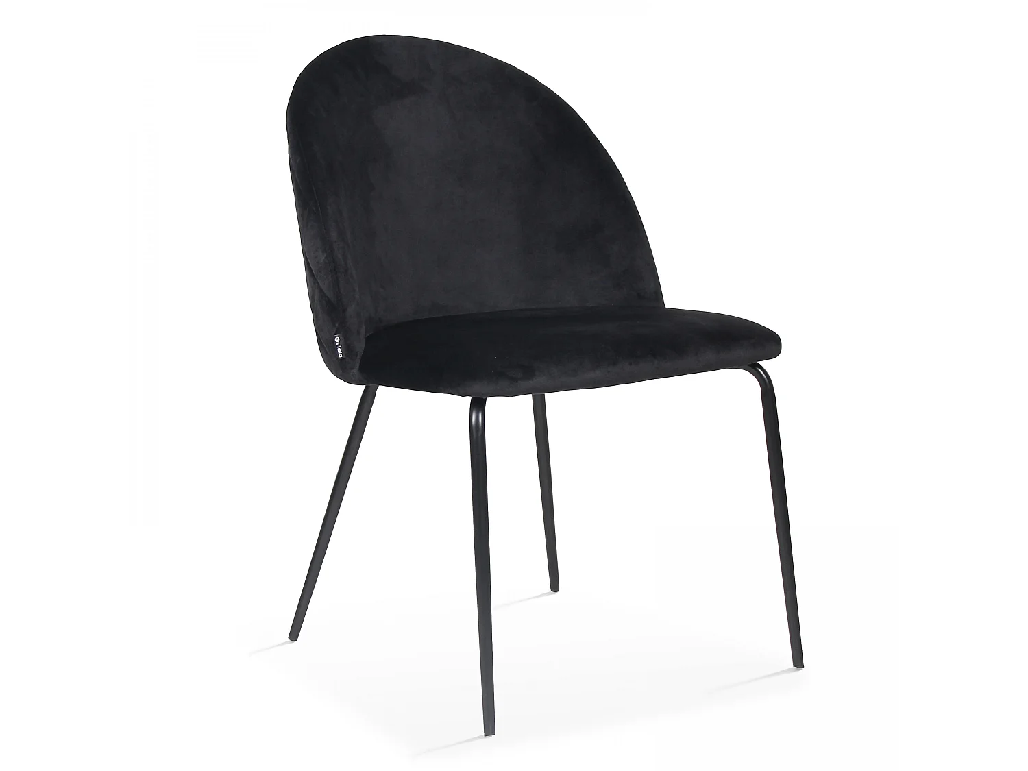 Lot de 4 chaises en velours noir