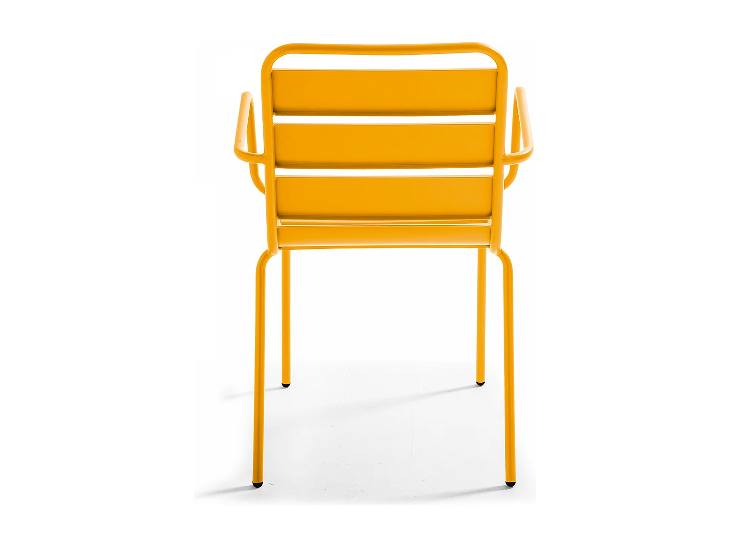 Fauteuil en métal jaune - Palavas