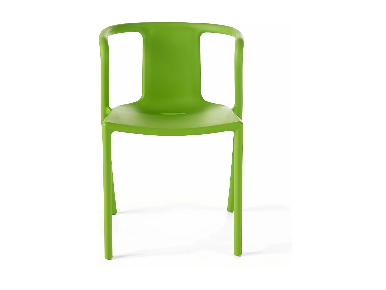 Lot de 4 chaises plastique vert