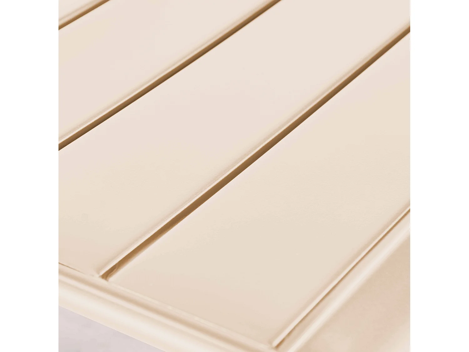 Fauteuil de jardin bas relax acier ivoire - Palavas