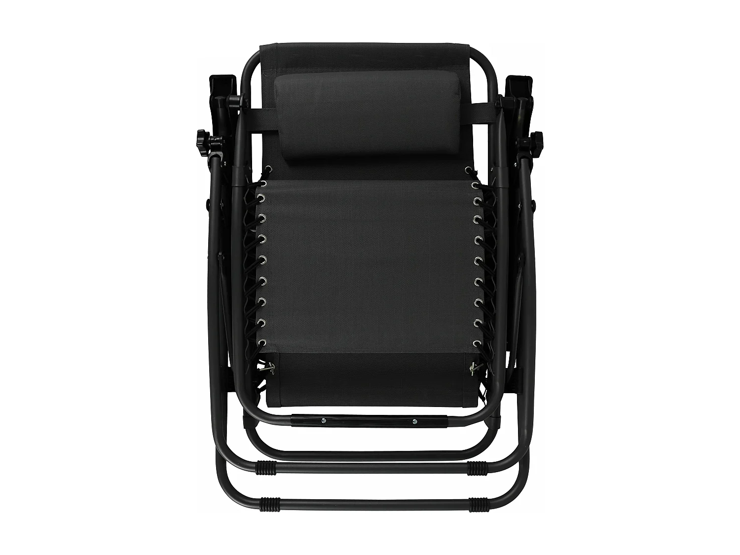 Fauteuil de jardin pliant relax noir
