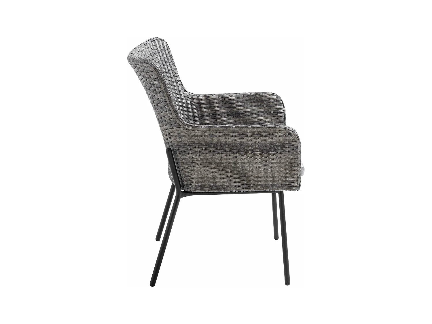 Lot de 2 fauteuils de jardin rond en osier