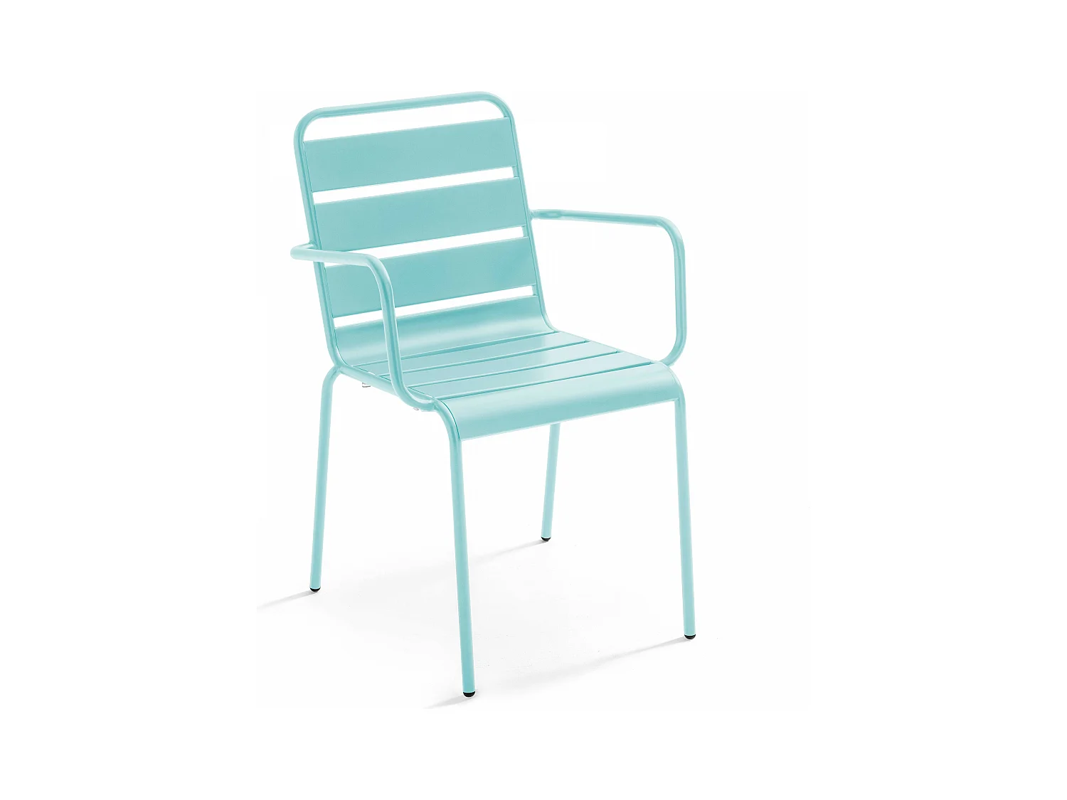 Fauteuil de jardin en métal turquoise  - Palavas
