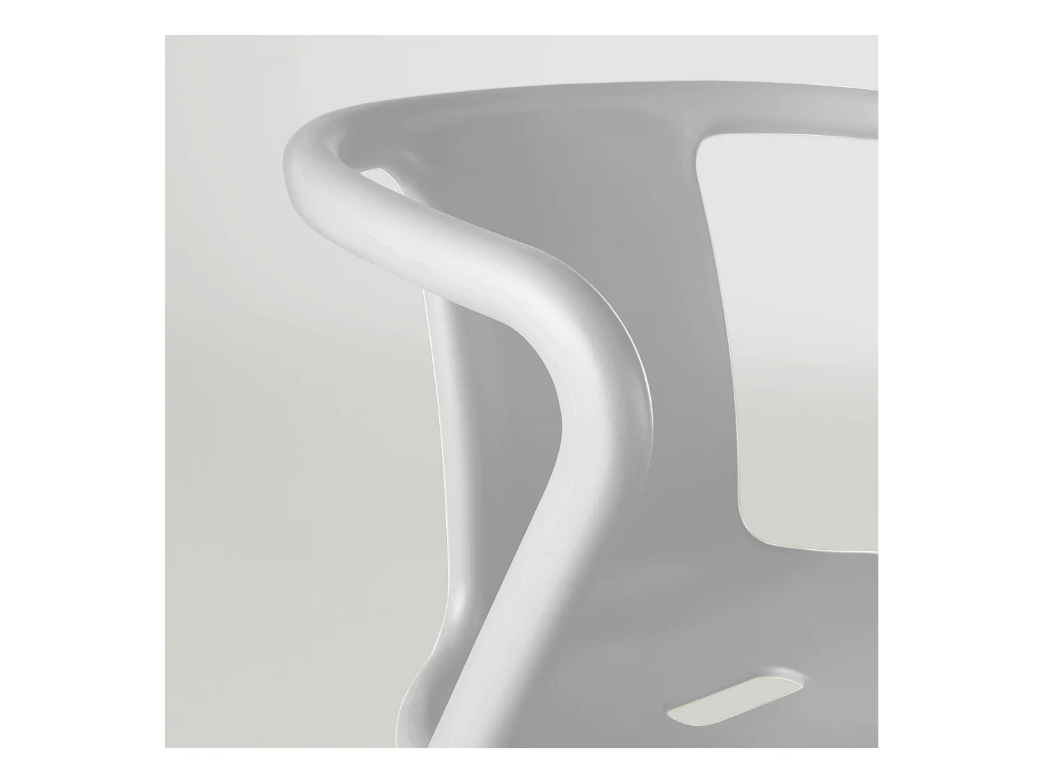 Lot de 4 chaises en plastique blanc