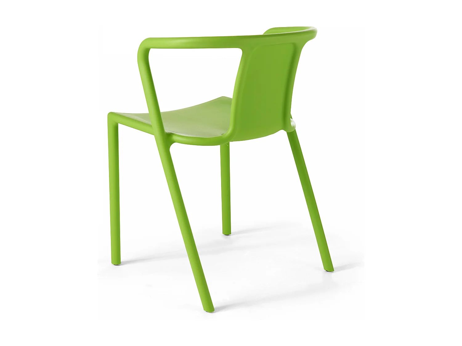 Fauteuil de jardin design en plastique vert