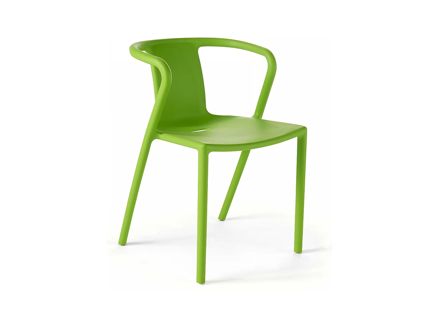 Fauteuil de jardin design en plastique vert