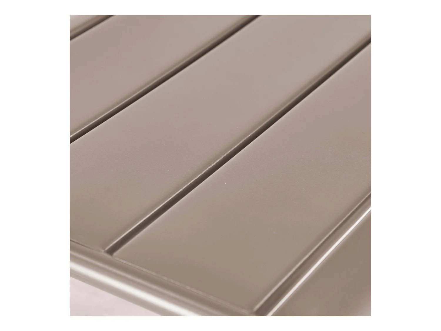 Fauteuil de jardin bas relax acier taupe - Palavas