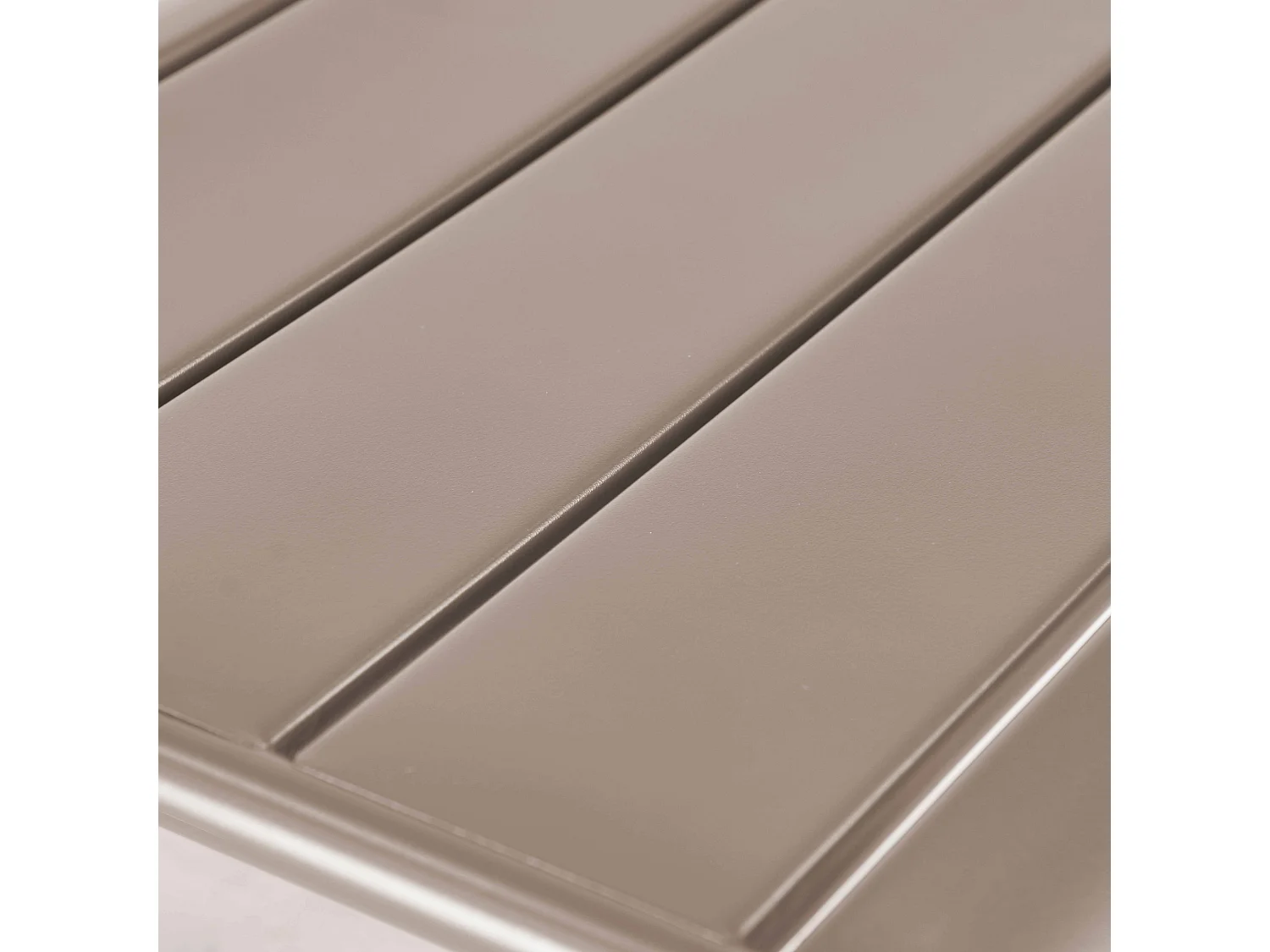 Fauteuil de jardin bas relax acier taupe - Palavas