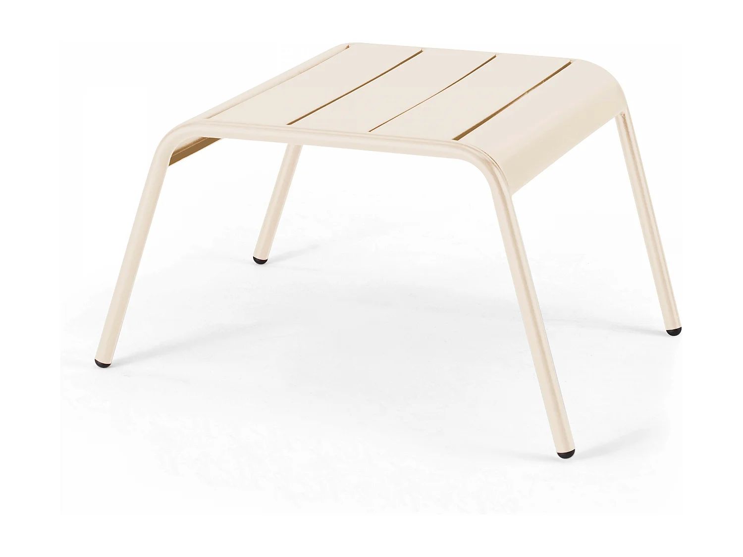 Lot 2 fauteuils relax avec repose-pieds métal gris et ivoire - Palavas