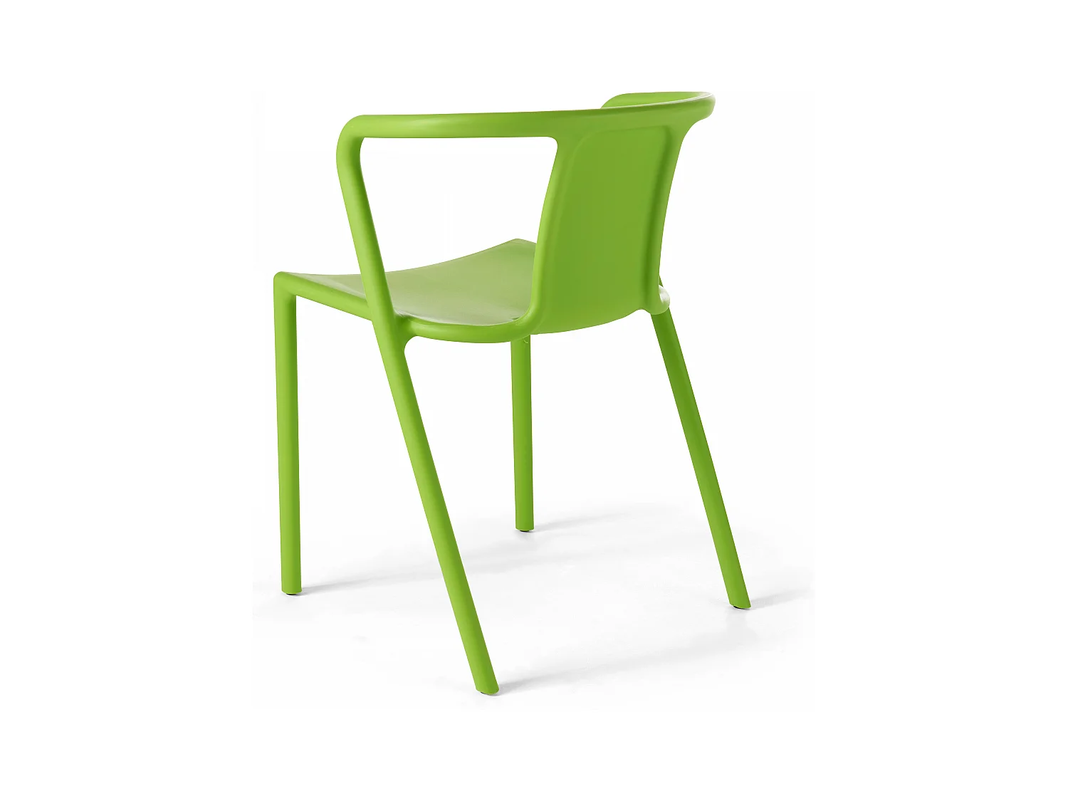 Lot de 4 chaises en plastique vert