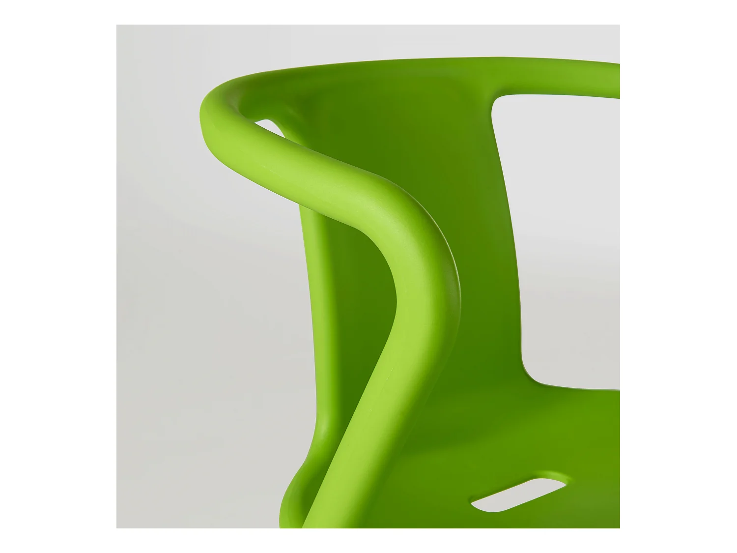Lot de 4 chaises en plastique vert