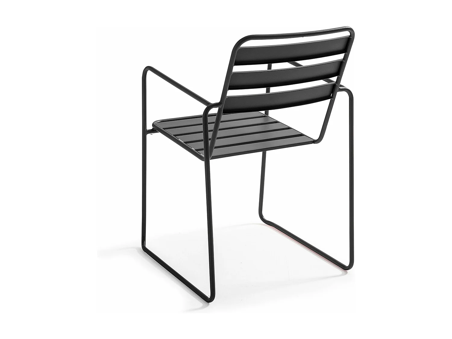 Fauteuil de jardin en acier anthracite