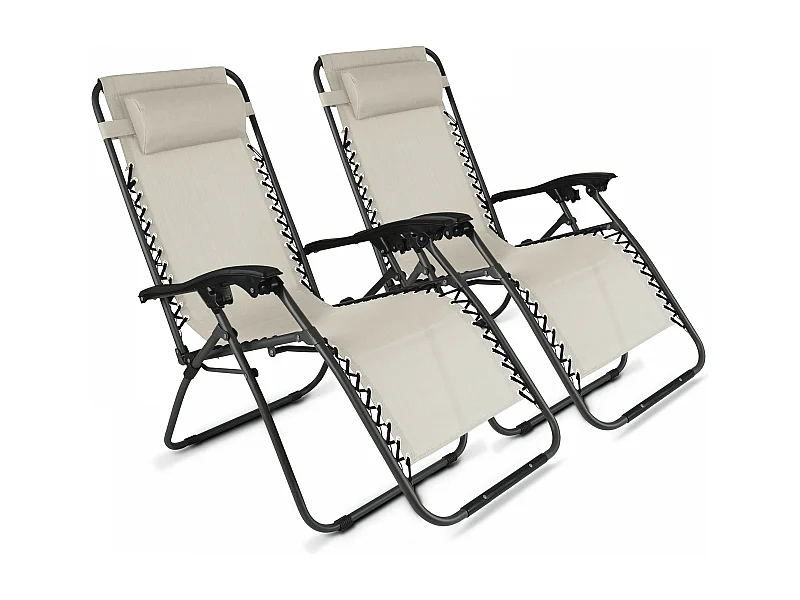 Juego de 2 sillones reclinables, 2 posiciones