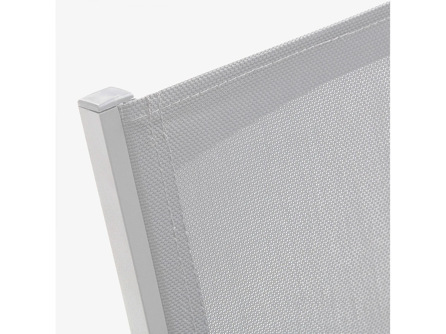 Fauteuil de jardin aluminium et textilène blanc