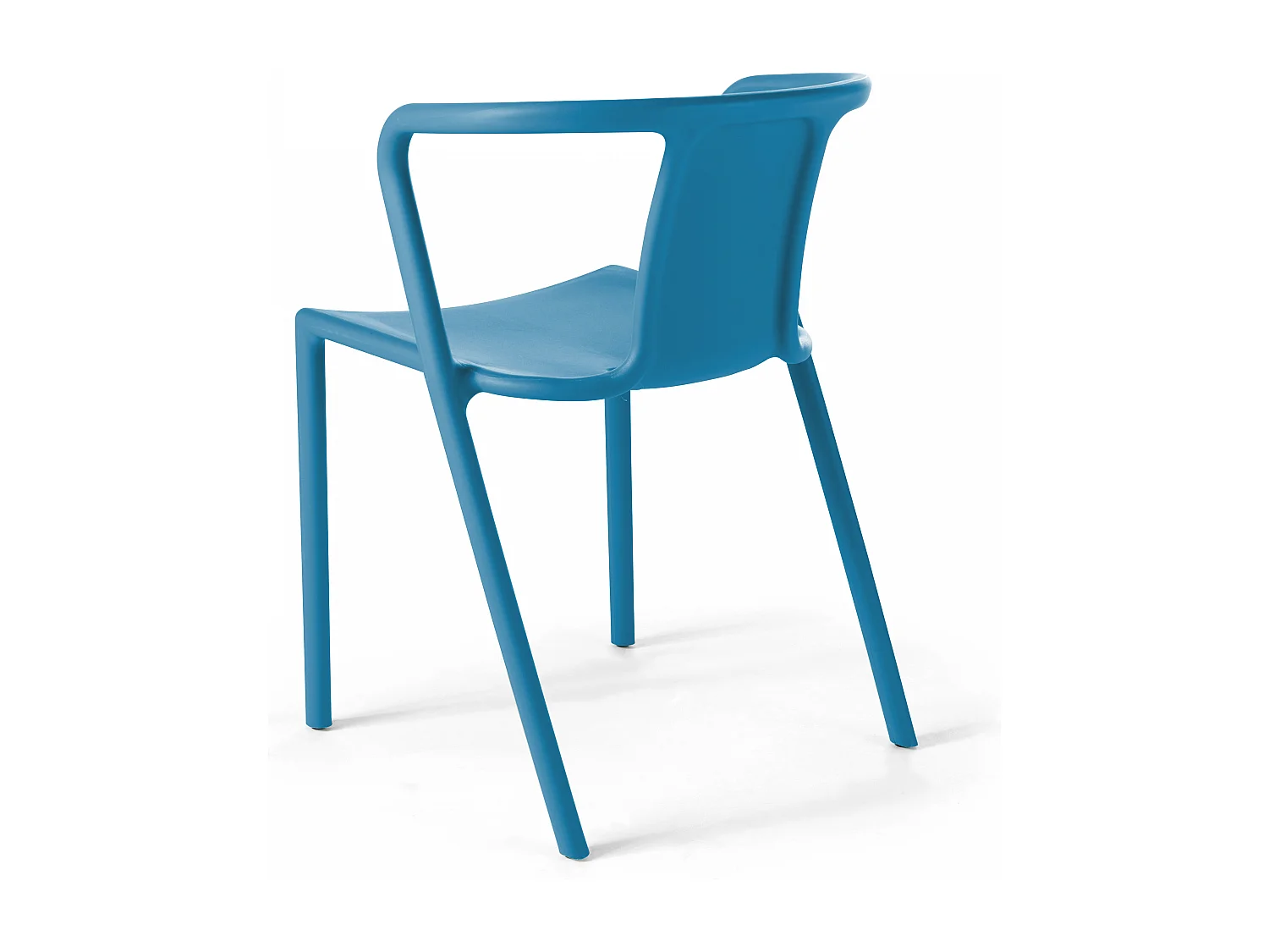 Fauteuil en plastique bleu