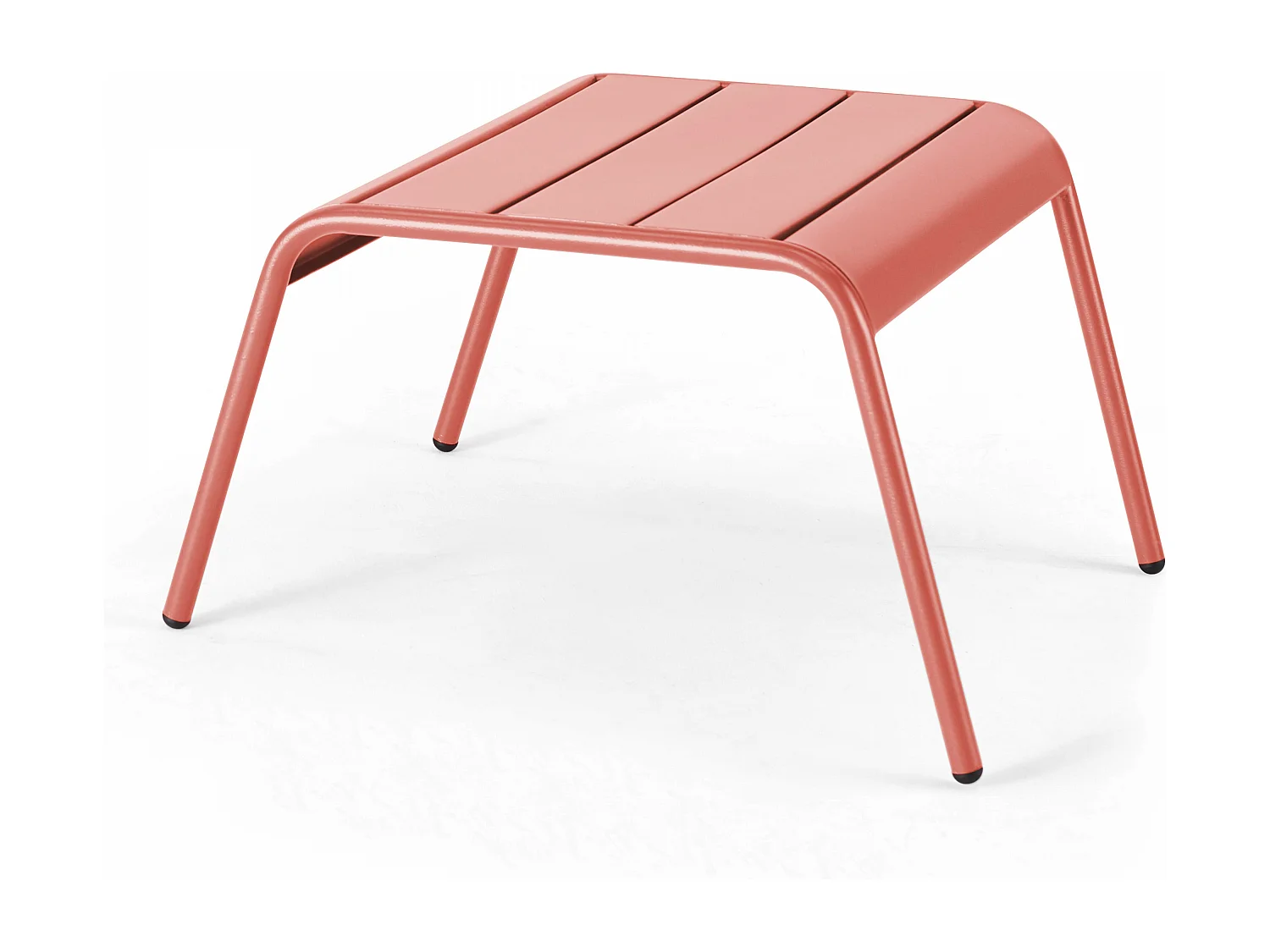 Sillón reclinable y reposapiés de metal arcilla