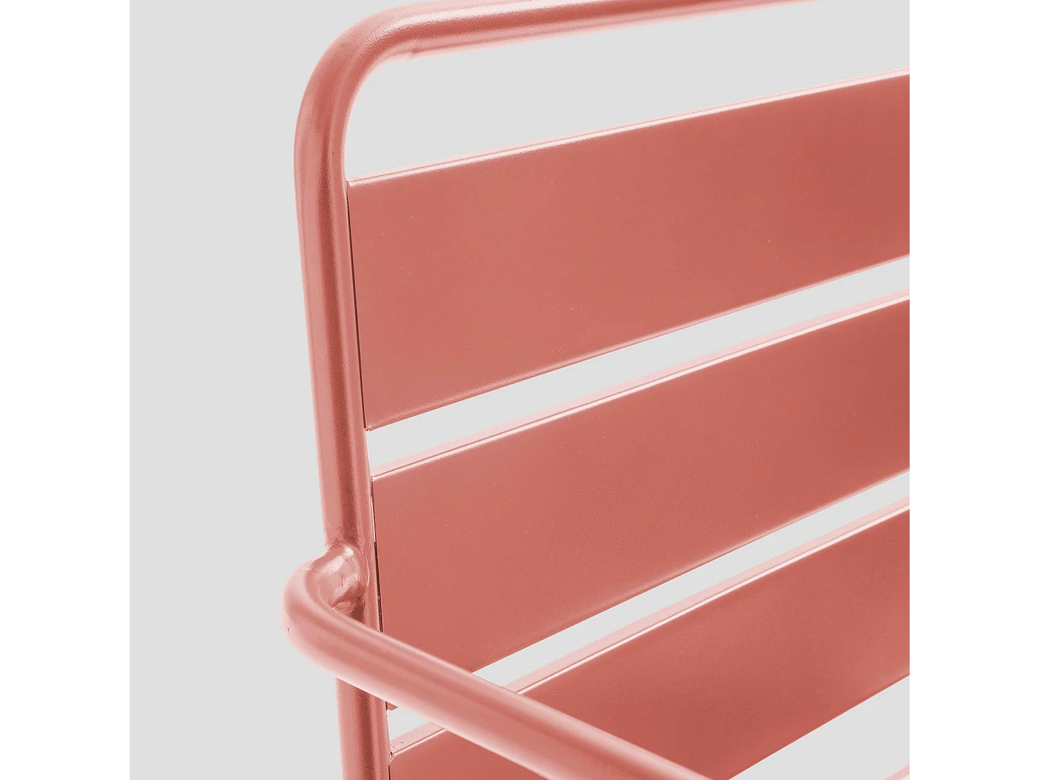 Fauteuil bas de jardin en métal argile - Palavas