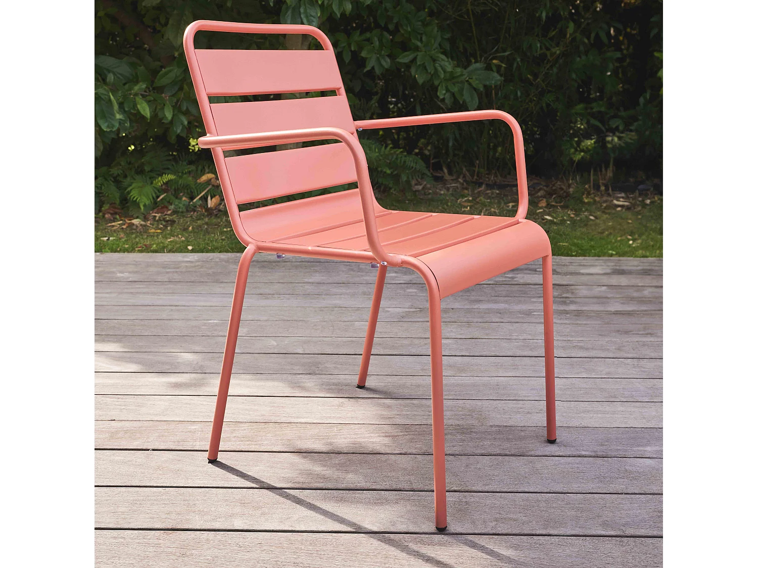 Fauteuil de jardin en métal argile  - Palavas