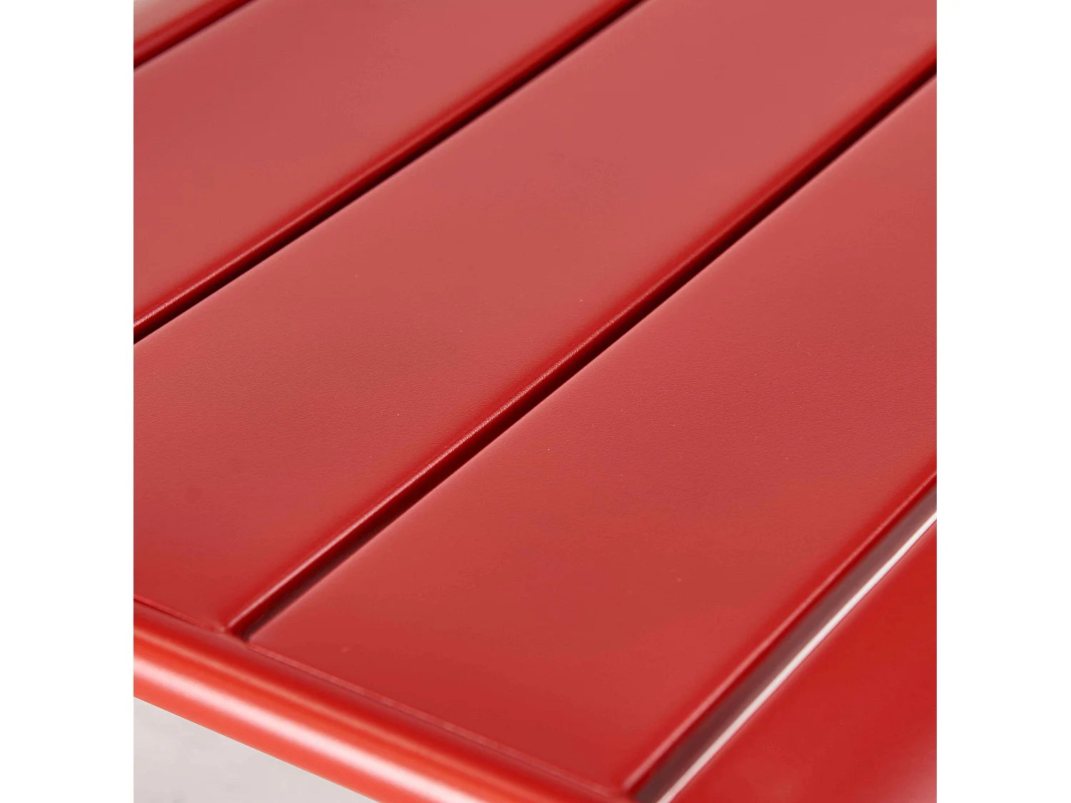 Fauteuil de jardin bas relax acier rouge - Palavas