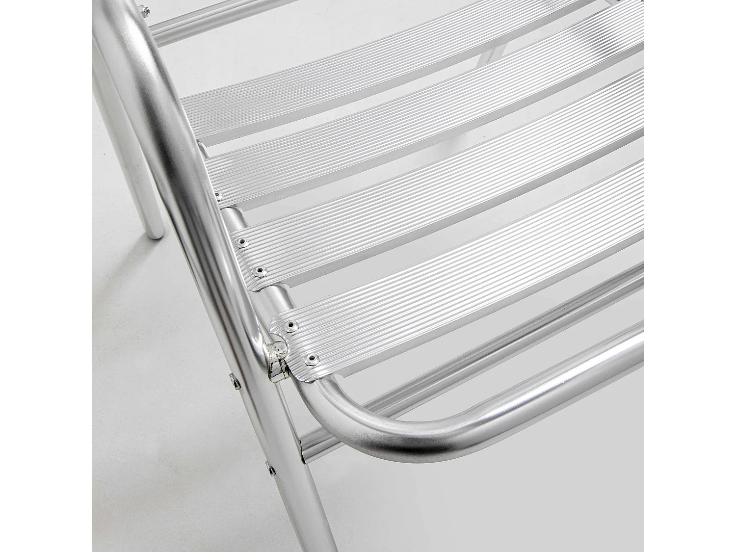 Lot 4 fauteuils de jardin aluminium gris