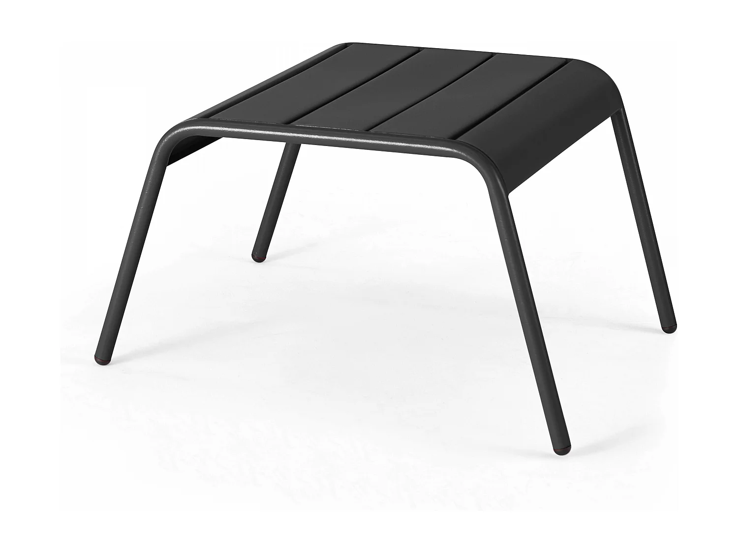 Fauteuil relax et repose pied en métal anthracite - Palavas