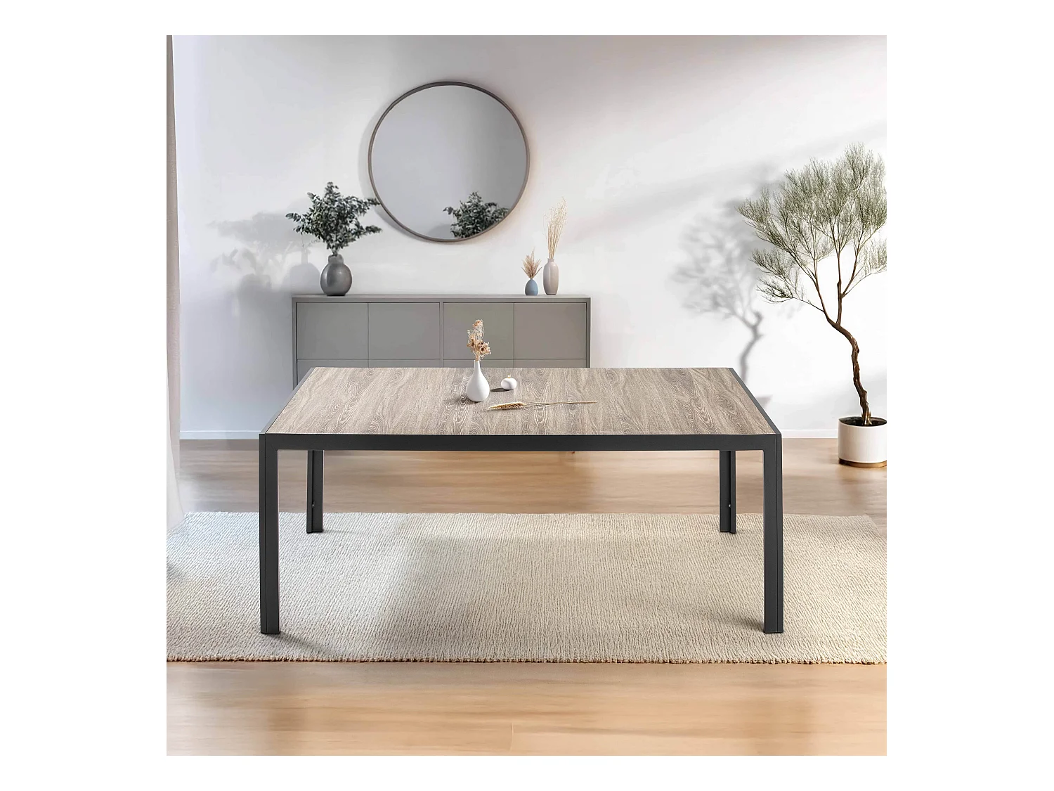 Table d'intérieur en aluminium et céramique   - Tivoli