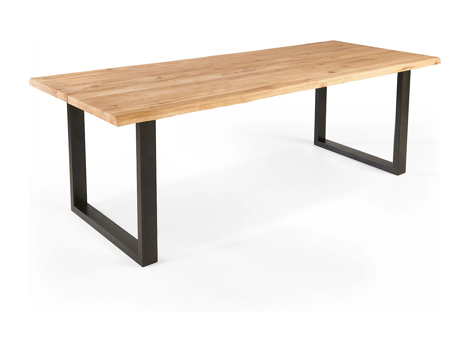 Table à manger en bois bords irréguliers 240 x 95 x 75 cm