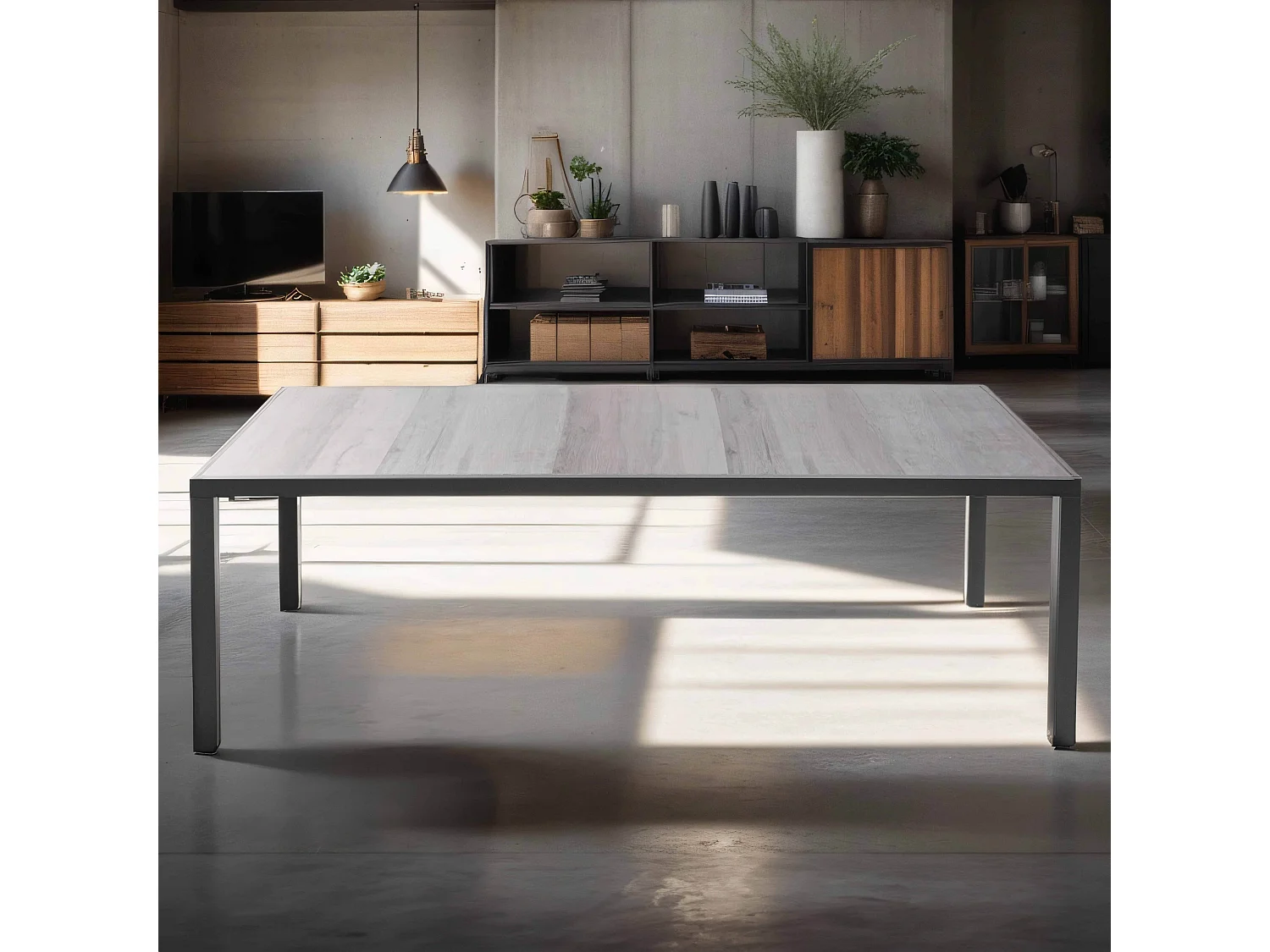 Table à manger en aluminium et céramique  - Tivoli