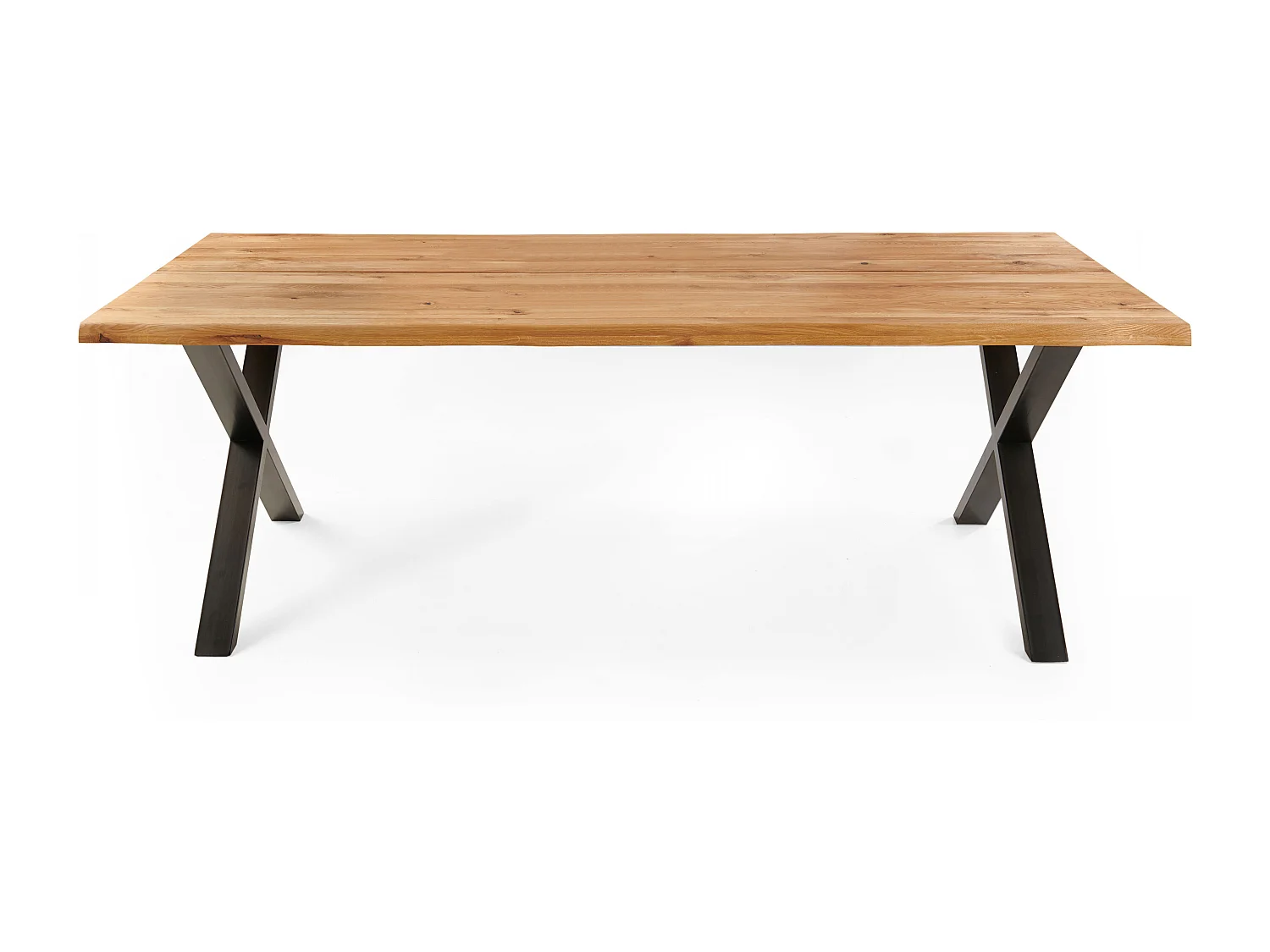 Table à manger en bois bords irréguliers 240 x 95 x 75cm