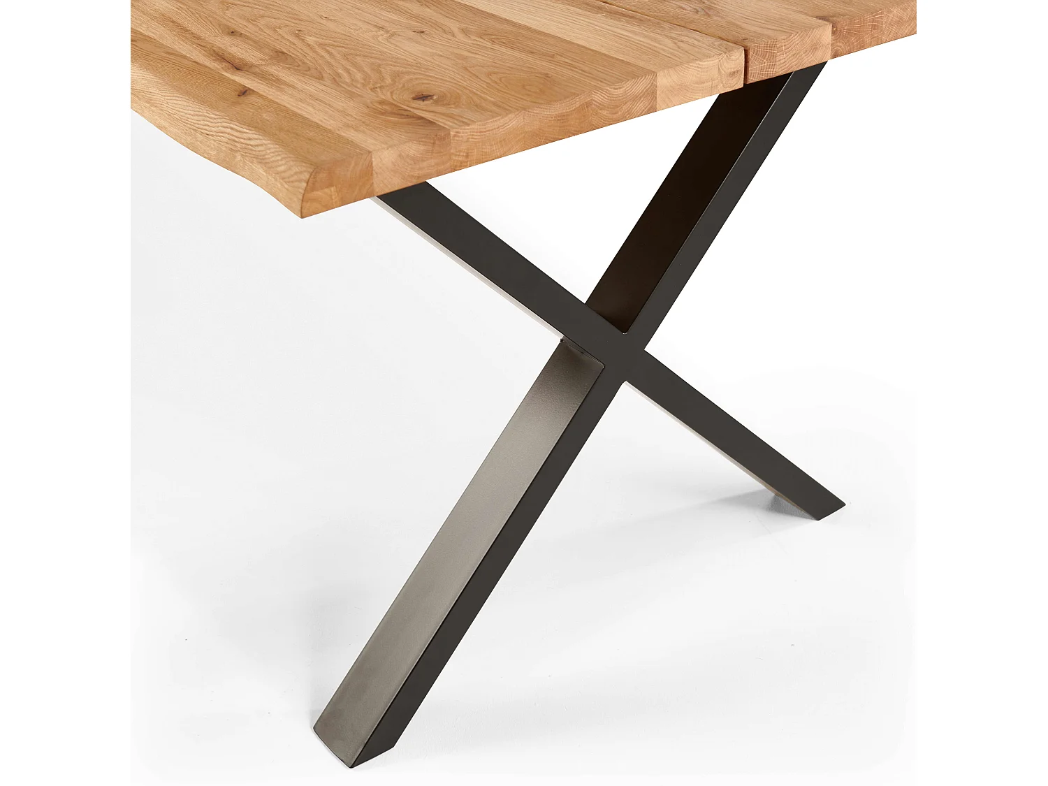 Table à manger en bois bords irréguliers 240 x 95 x 75cm