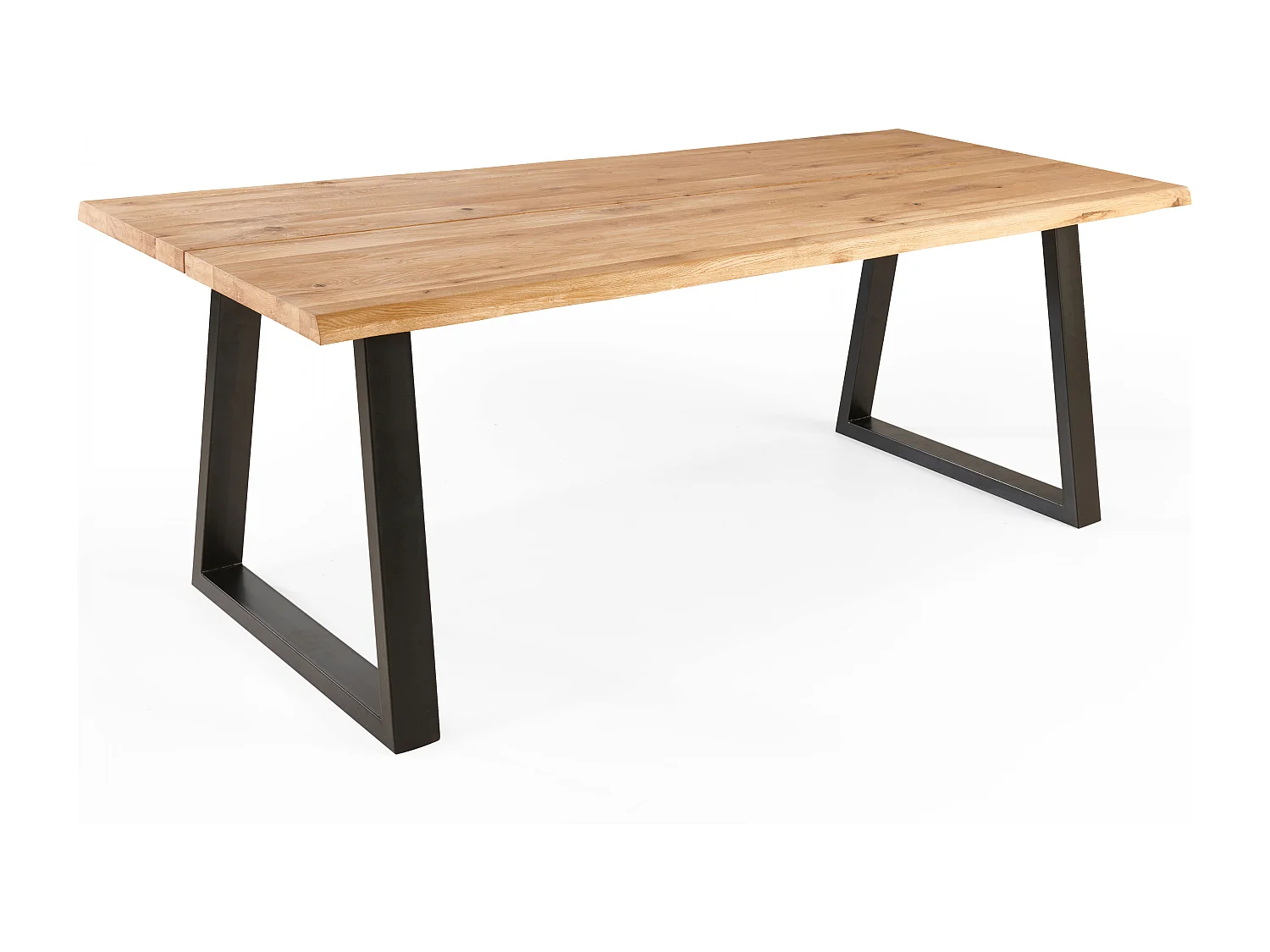 Table à manger en bois bords irréguliers 240 x 95 x 75cm