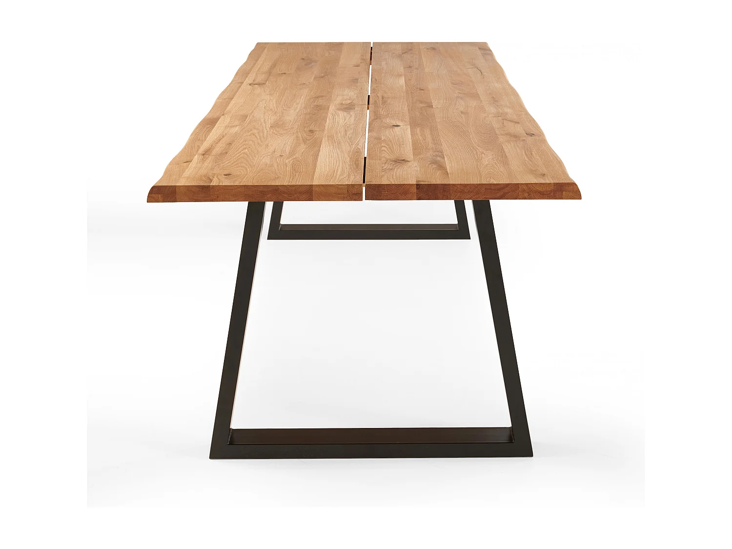 Table à manger en bois bords irréguliers 240 x 95 x 75cm